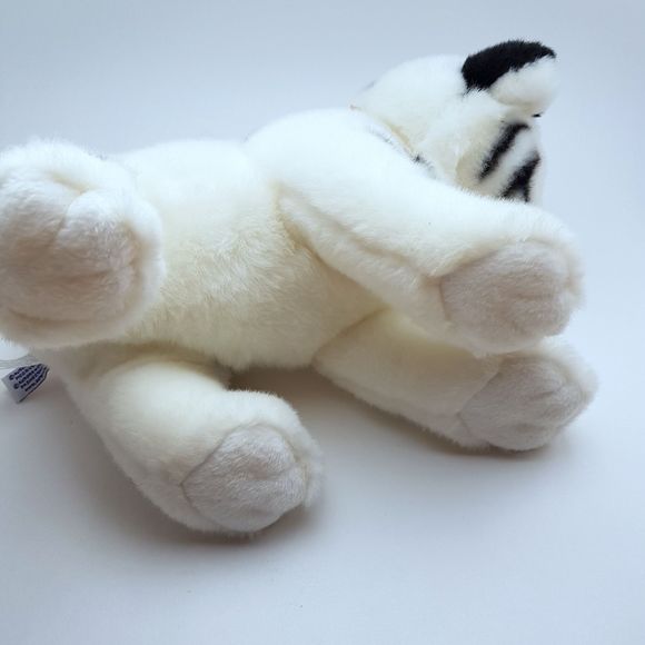 White Tiger Stuffed Aurora Babies 11" Plush Teo Panthera tigris New With Tags - Picture 7 of 11